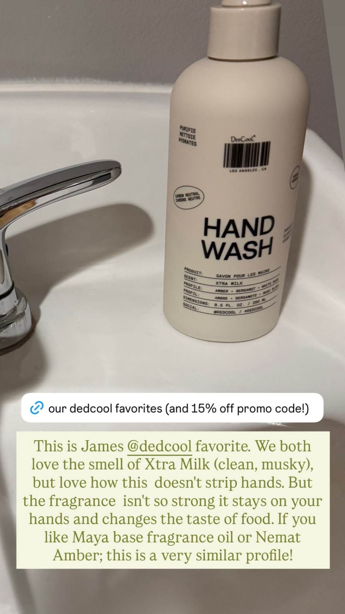 This is James @dedcool favorite. We both love the smell of Xtra Milk (clean, musky), but love how this  doesn't strip hands. But the fragrance  isn't so strong it stays on your hands and changes the taste of food. If you like Maya base fragrance oil or Nemat Amber; this is a very similar profile!

#LTKHome