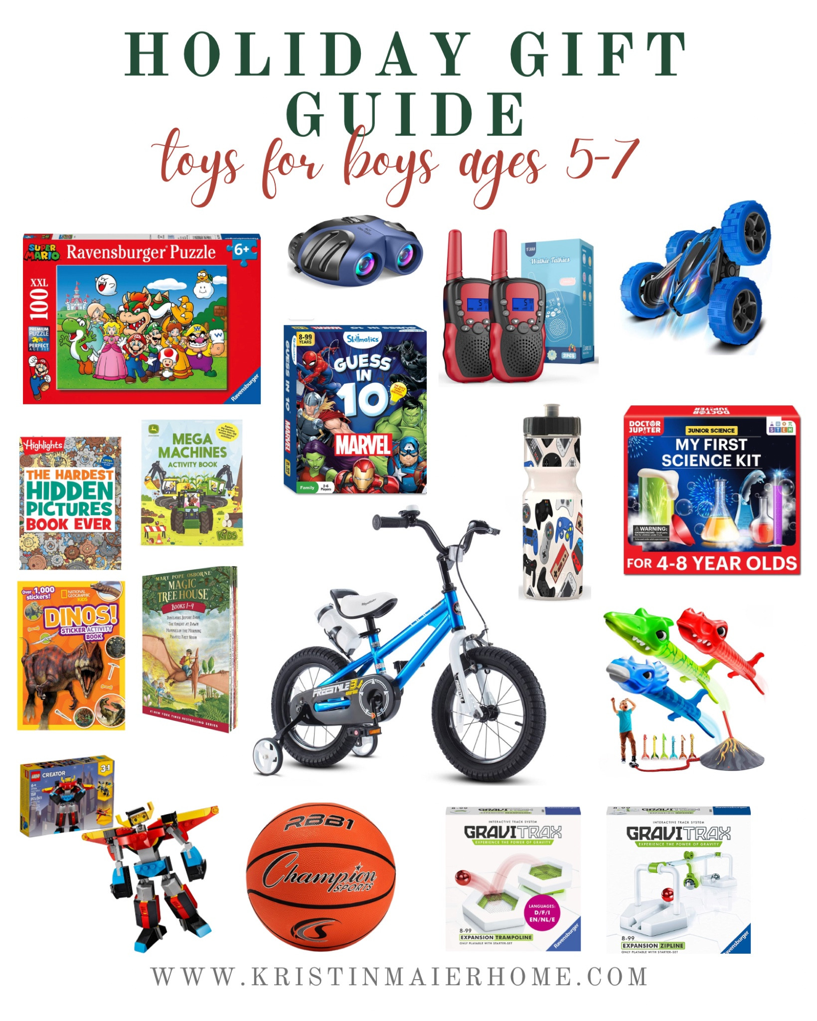 Shop this holiday gift guide for the perfect gift for little guys ages 5-7. 

#LTKGiftGuide #LTKfindsunder50 #LTKkids