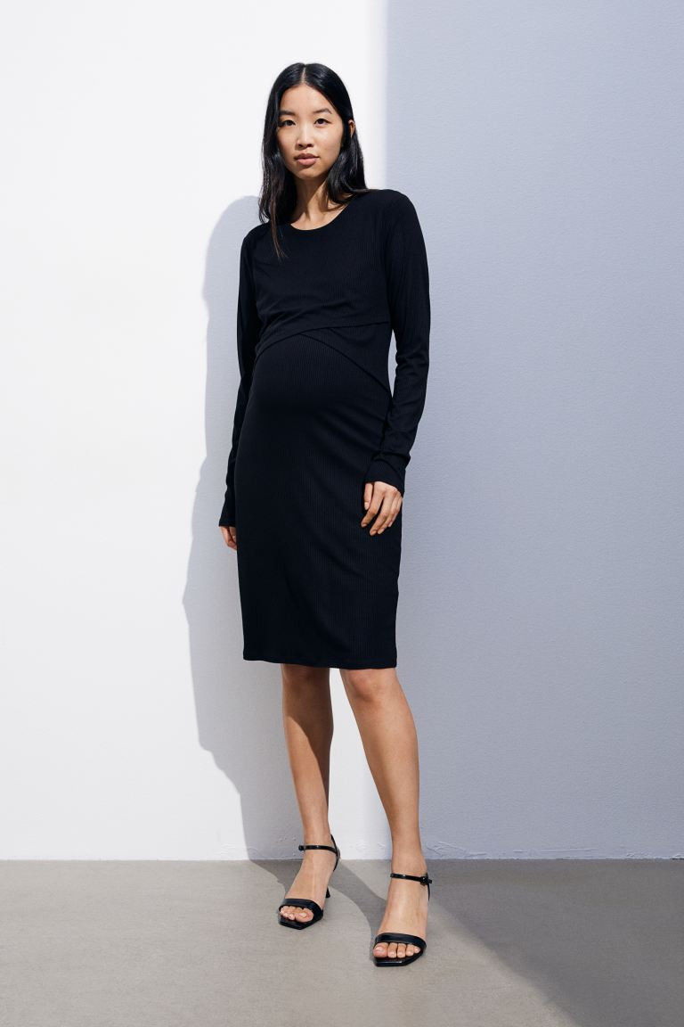 MAMA Before & After Maternity/nursing Dress - Black - Ladies | H&M US | H&M (US + CA)