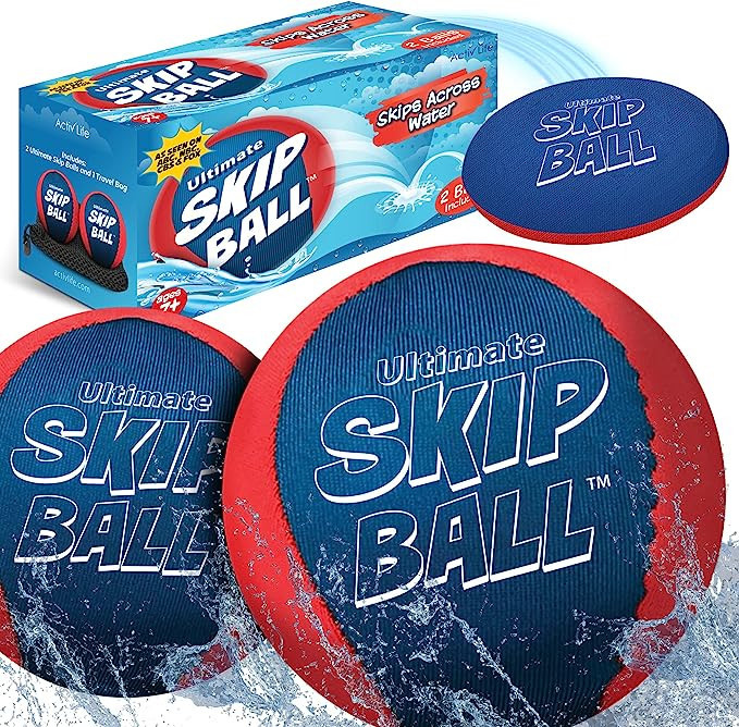 Activ Life The Ultimate Skip Ball – Water Bouncing Ball (2 Pack) Create Lasting Memories with Y... | Amazon (US)