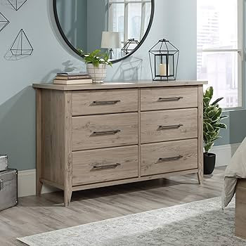 Sauder Summit Station Dresser, L: 50.91" x W: 18.15" x H: 31.85", Laurel Oak Finish | Amazon (US)