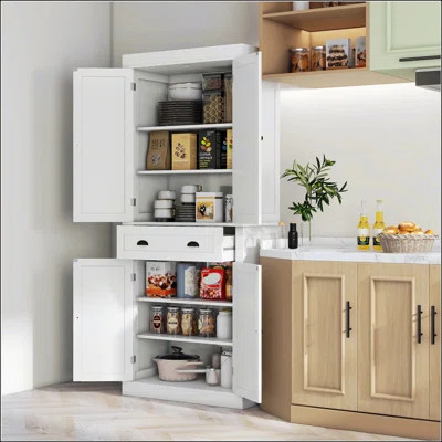 72.5" Kitchen Pantry Cabinet | Wayfair North America