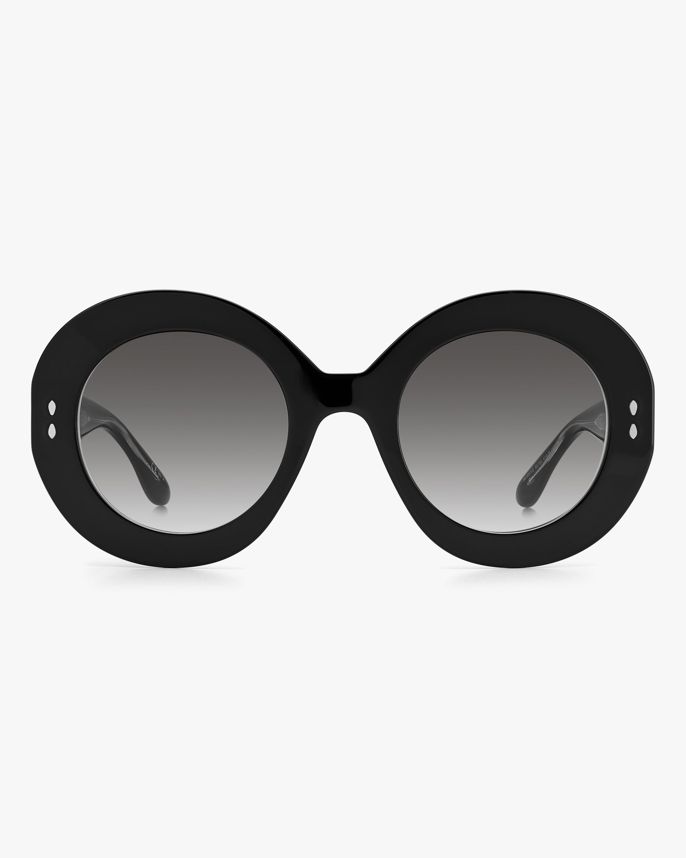 Black Modified Oval Sunglasses | Olivela