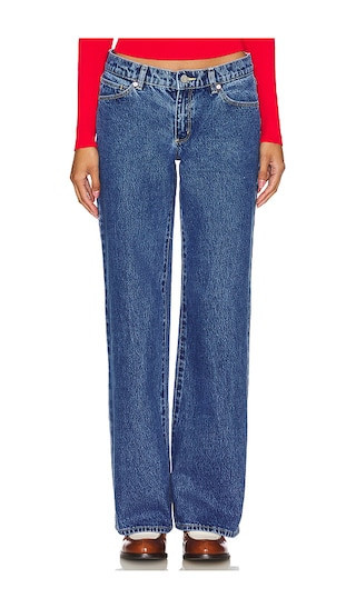 Abrand A 99 Straight Leg in Denim-Medium. - size 24 | Revolve Clothing (Global)