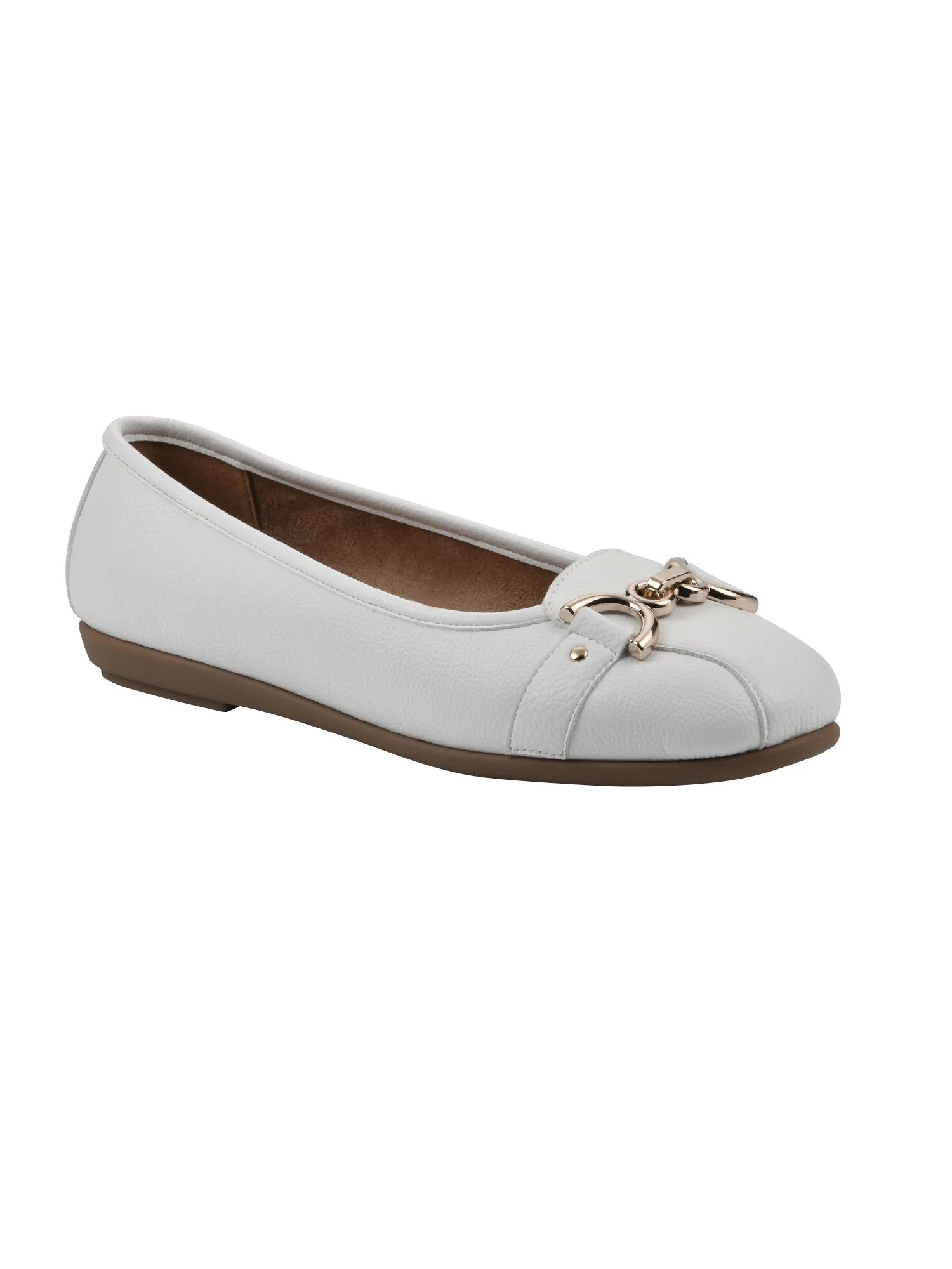Aerosoles Comfortable Women's Buckle Ballet Shoes, Wide Width | Walmart (US)