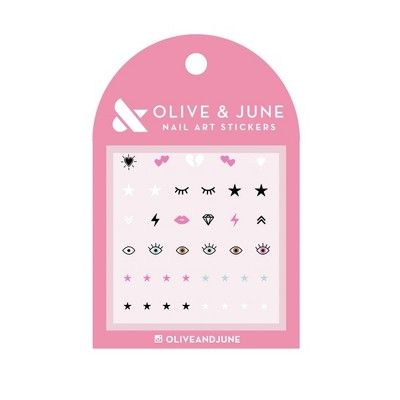 Olive &#38; June Nail Art Stickers - Eye Love Your Mani | Target