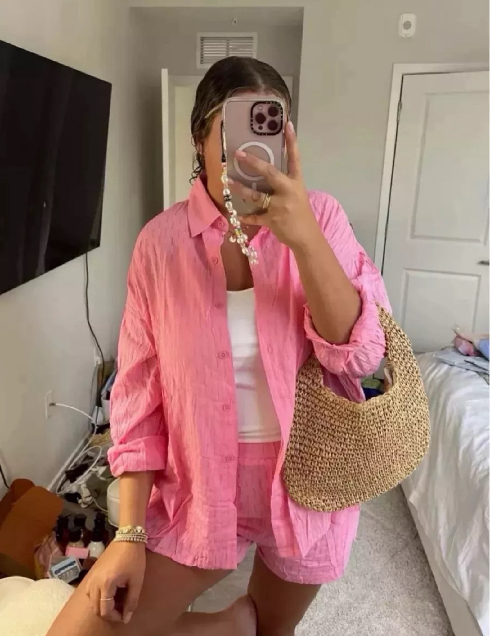 Hi Barbie! 👋🏼 I’ve had this set from Amazon for a while, but brought it back out because it’s the perfect casual spring outfit! summer outfit, matching set, resort wear, vacation outfits, travel outfit, beach outfit, swimsuit coverup, Amazon finds, Amazon fashion, travel outfit

#LTKFindsUnder50 #LTKSeasonal #LTKMidsize