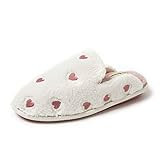 Amazon.com | Dearfoams Women's Furry Heart Valentine's Day Slipper | Slippers | Amazon (US)