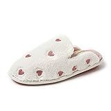 Dearfoams Women's Furry Heart Valentine's Day Slipper | Amazon (US)