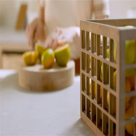 Marie Kondo Kocha Brown Shoji Bamboo Pantry Bins | The Container Store