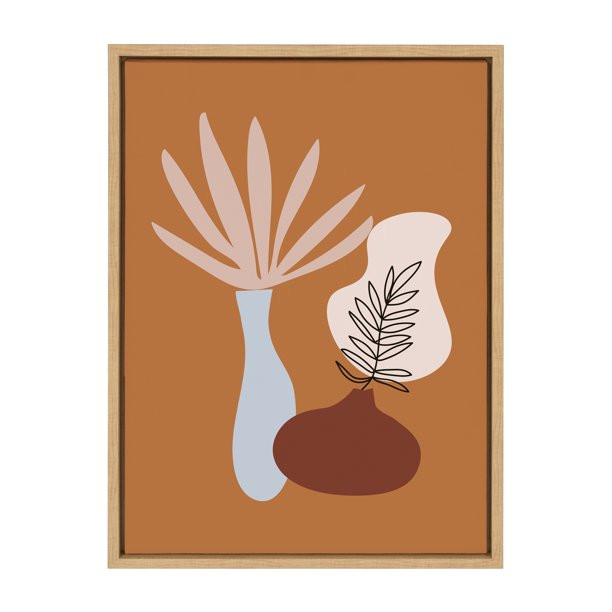 Kate and Laurel Sylvie Terra Calm 1 Framed Canvas Art Print, 18" x 24", by Alexander Ginzburg - W... | Walmart (US)