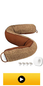 NABOWAN 30" Weighted Under Door Draft Stopper -Triangular Door Draft Blocker with Hook Loops for ... | Amazon (US)