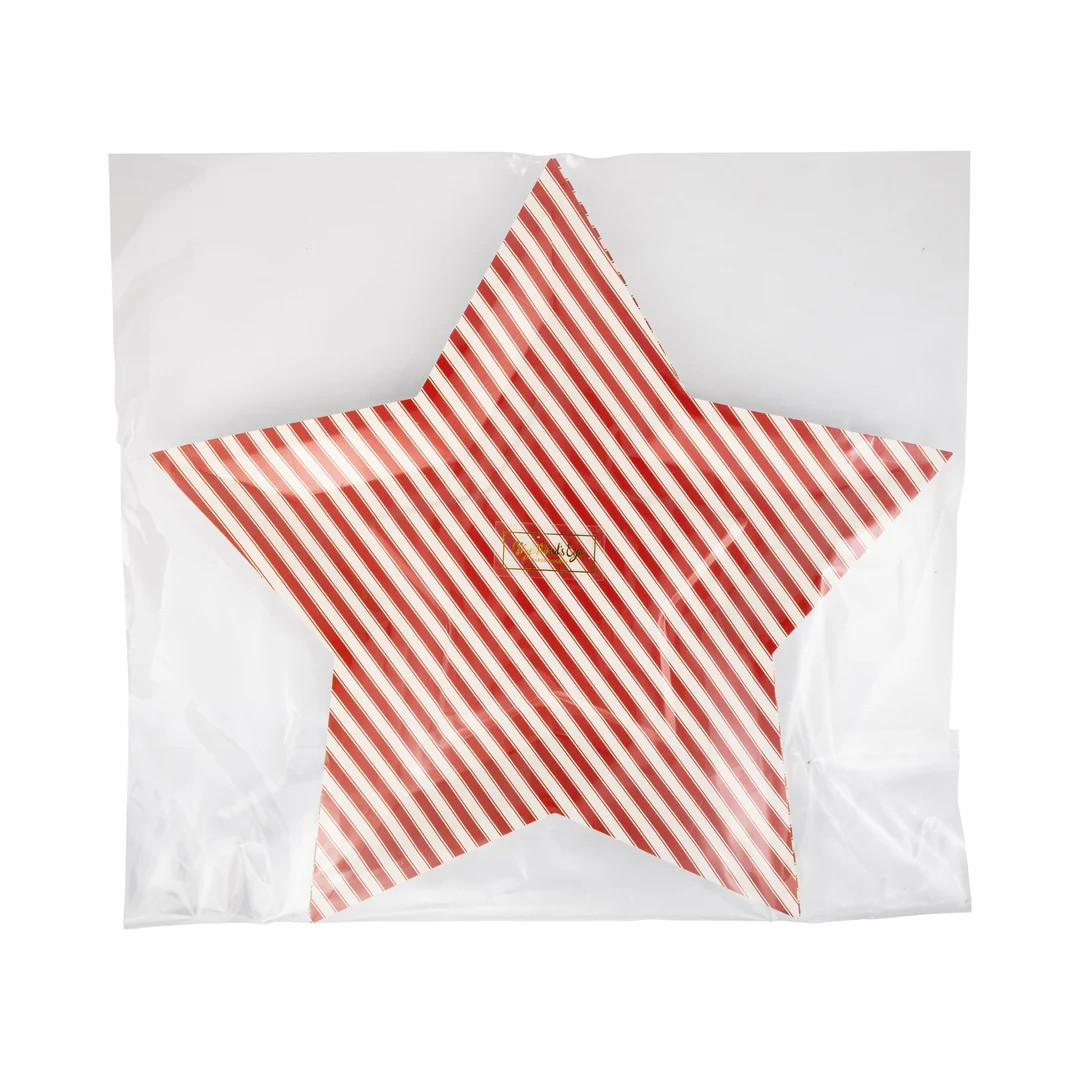 Striped Star Shaped Paper Plate | My Mind's Eye