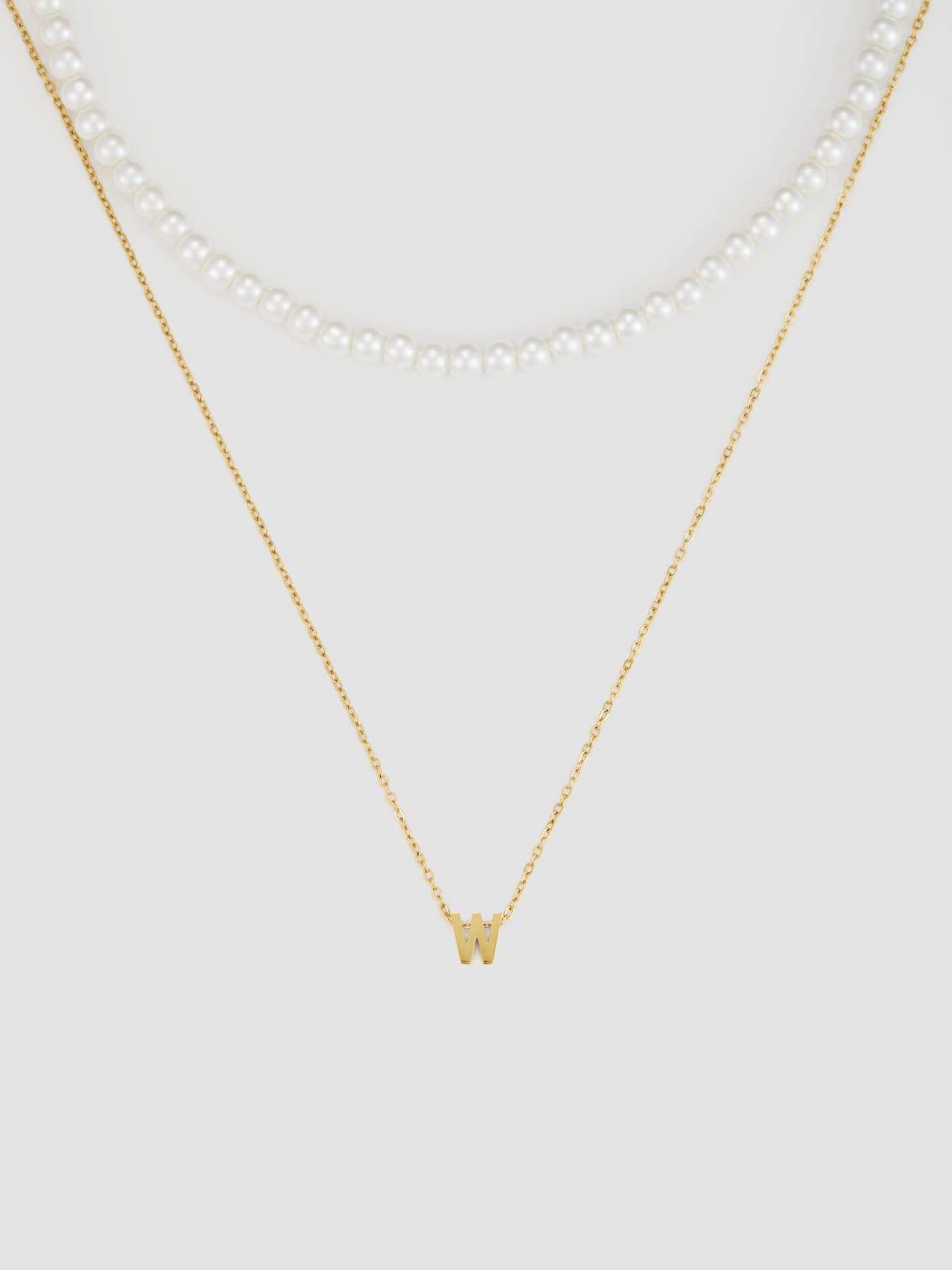 18k Gold Plated Hand-beaded Alphabet Letter Pendant Necklace | Cider