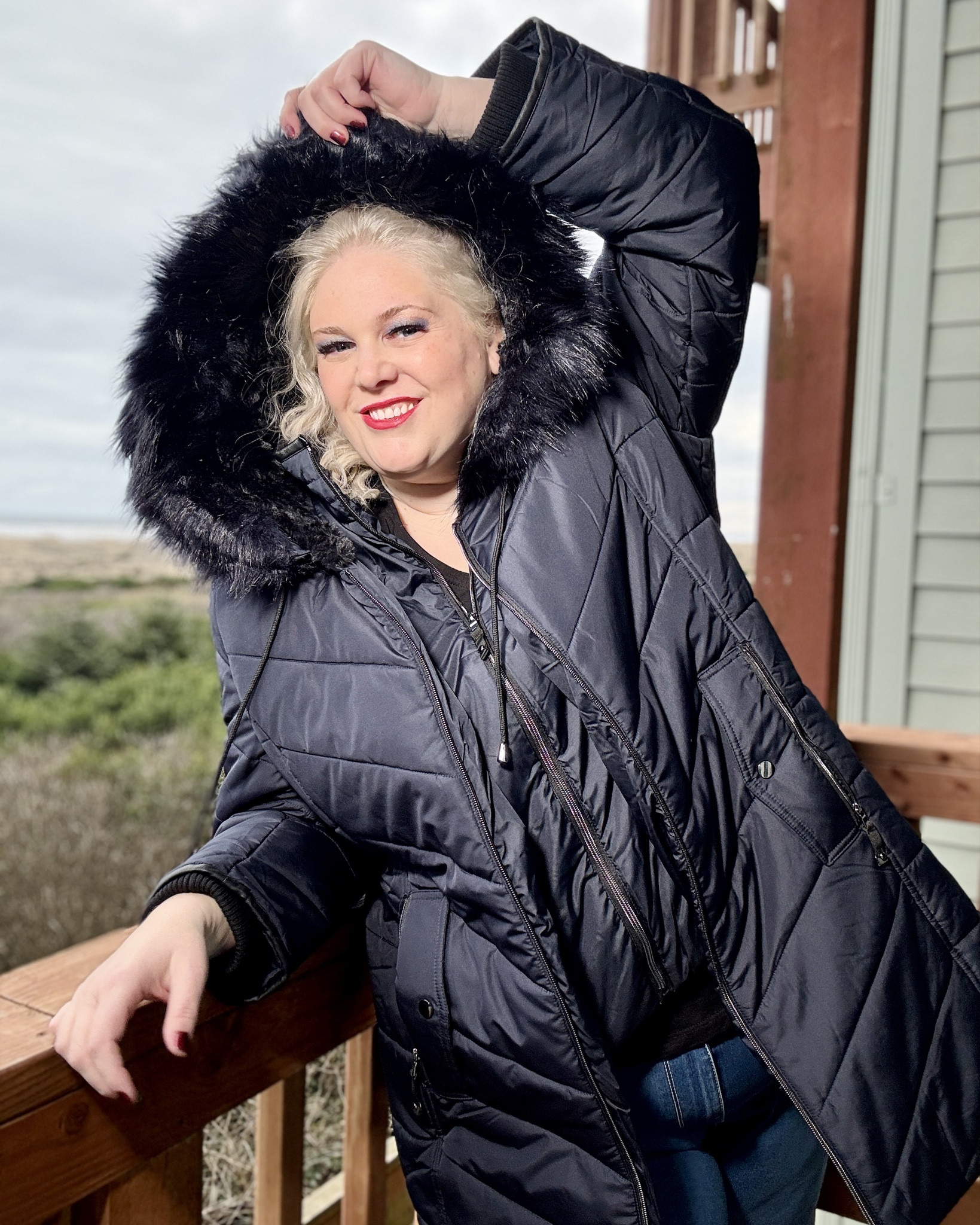 Yesterday was the first day of spring & if you have warm weather, luck you! 

It’s still brr so cold in the Pacific Northwest and this 
Chevron Faux Fur Hood Long Puffer Coat was perrrfect for the under 40 degrees with 38 mph winds (see video in slides for a fun adventure) 🤣 
Gifted item

I love the design and it’s long which I love-more coverage to keep that cold and wind out. It did a great job at keeping me toasty. 

What do you think?

#fauxfurcoat
#ltkspring #plussizecoat #plussizefashion #avenue #avenueofficial

#LTKPlusSize #LTKSaleAlert #LTKStyleTip
