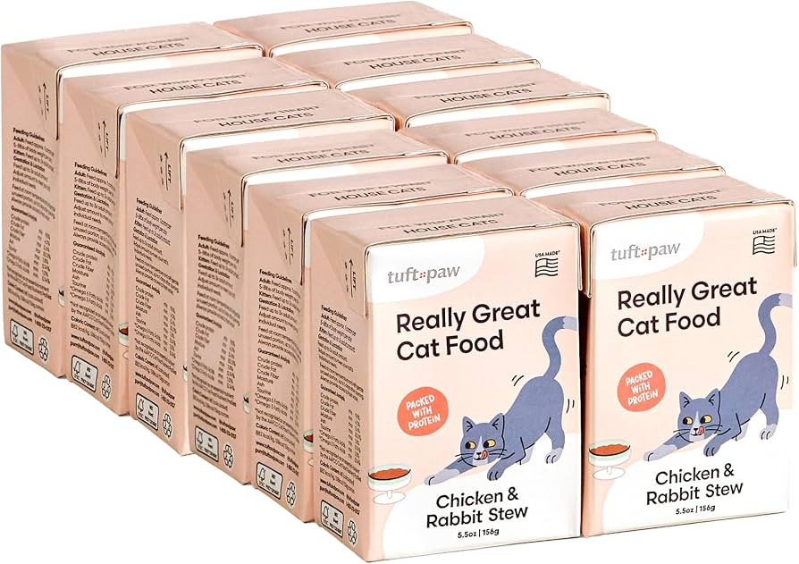 Really Great Cat Food Chicken & Rabbit Stew, Wet Cat Food for Digestion, Gut Health, Skin & Coat ... | Amazon (US)