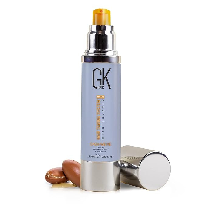 GK HAIR Global Keratin Leave in Cashmere Hair Smoothing and Styling Cream (1.69 Fl Oz/50ml) Argan... | Amazon (US)
