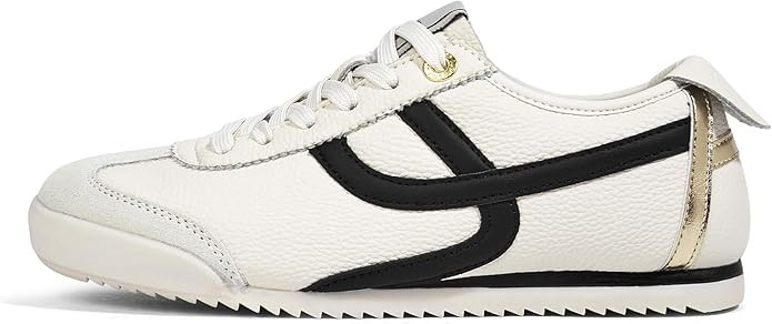 LUCKY STEP Women's Retro Fashion Sneakers Thin Sole Casual Walking Lightweight Tennis Trainers Ru... | Amazon (US)