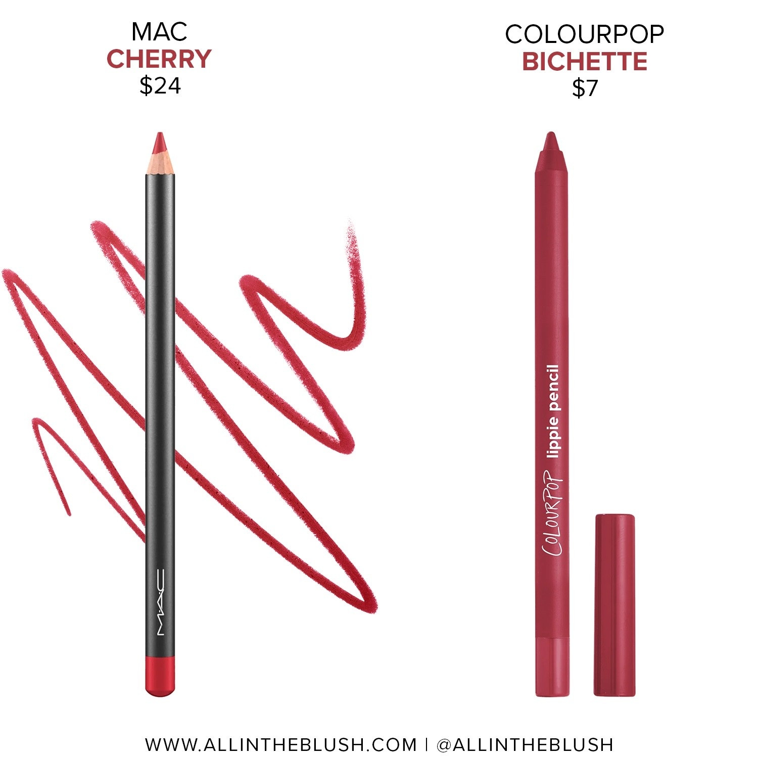 Affordable alternative for MAC ‘Cherry’ Lip Pencil: ColourPop ‘Bichette’ Lip Pencil

#LTKBeauty #LTKSaleAlert #LTKgrwm