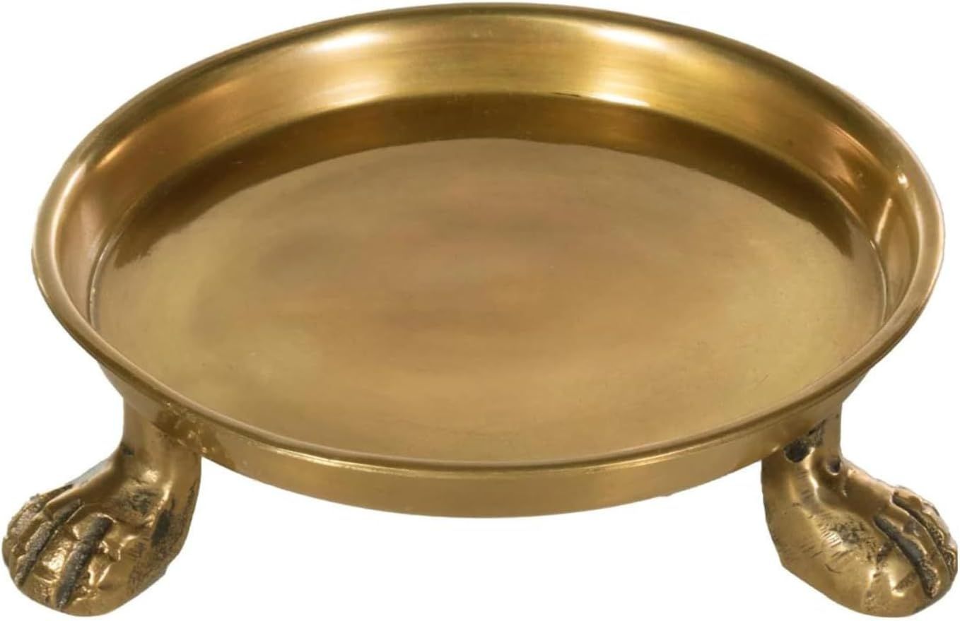 Round Clawfoot Dish — by Alice Lane Home Collection — Gold — for Home Decor, Candles, Jewel... | Amazon (US)