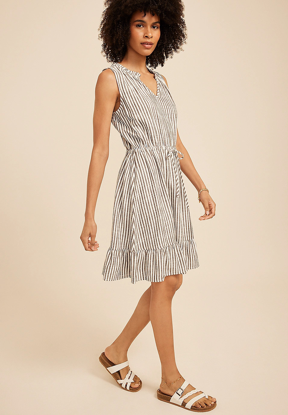 Bare Notch Neck Mini Dress | Maurices