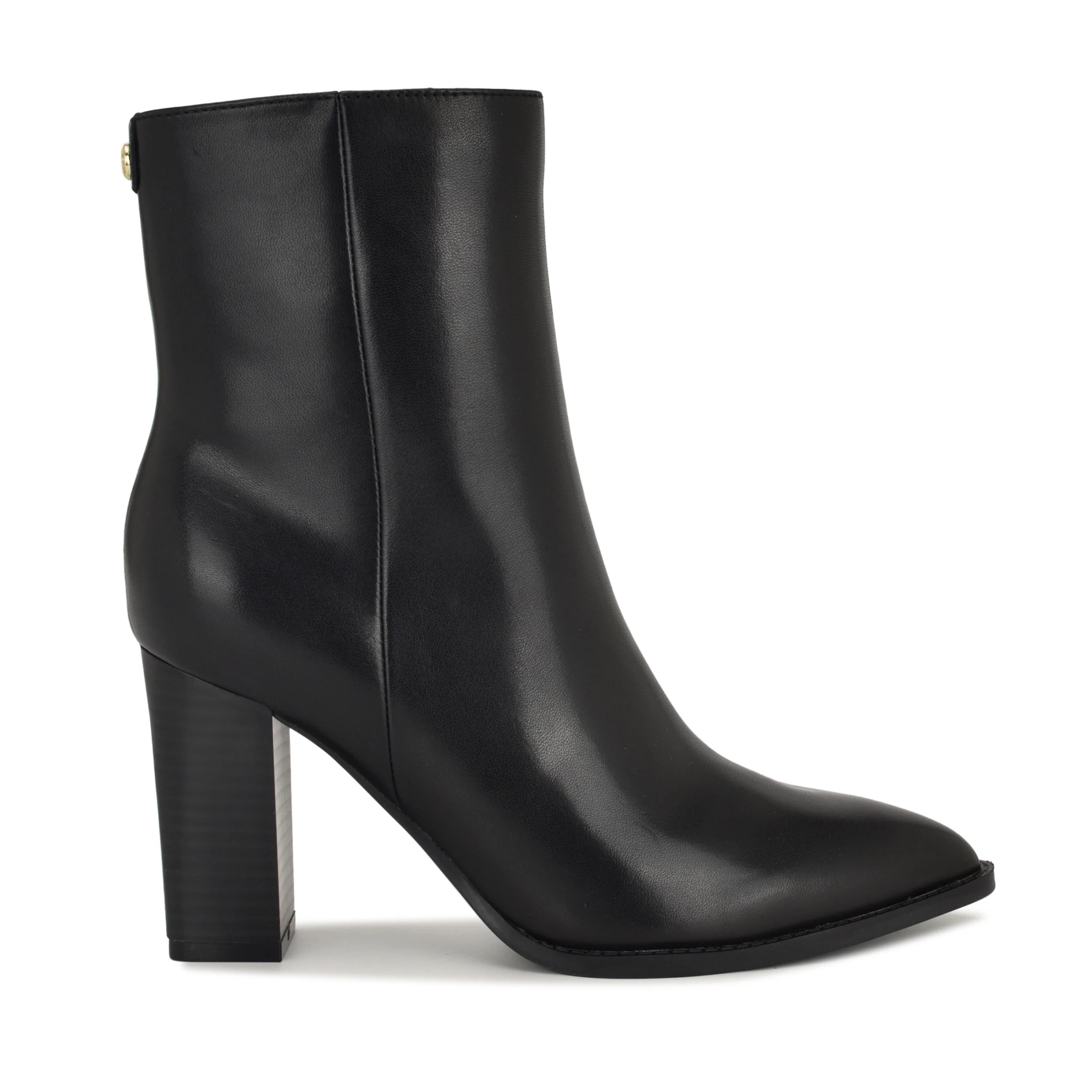 Tessay 9x9 Block Heel Leather Booties | Nine West (US)