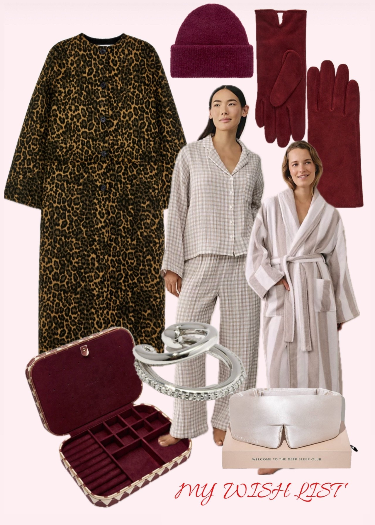 My Christmas Wishlist ❤️💝🎁

Arket leopard coat
Jewellery box
Ear cuff
Drowsy sleep mask 
White company PJs 
Suede gloves 


#LTKluxury #LTKgiftguide #LTKuk