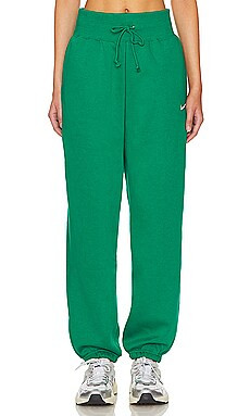 Nike High Waisted Phoenix Sweatpants in Malachite & Sail from Revolve.com | Revolve Clothing (Global)