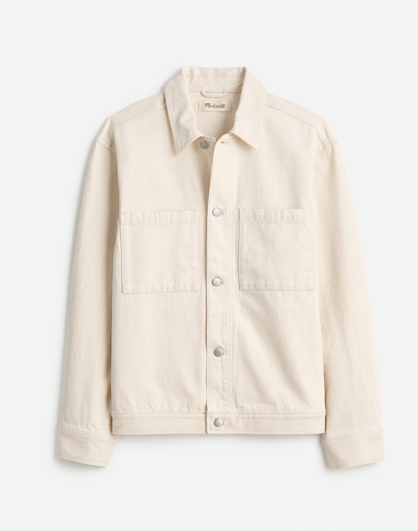 Denim Shirt-Jacket in Ecru | Madewell | Madewell