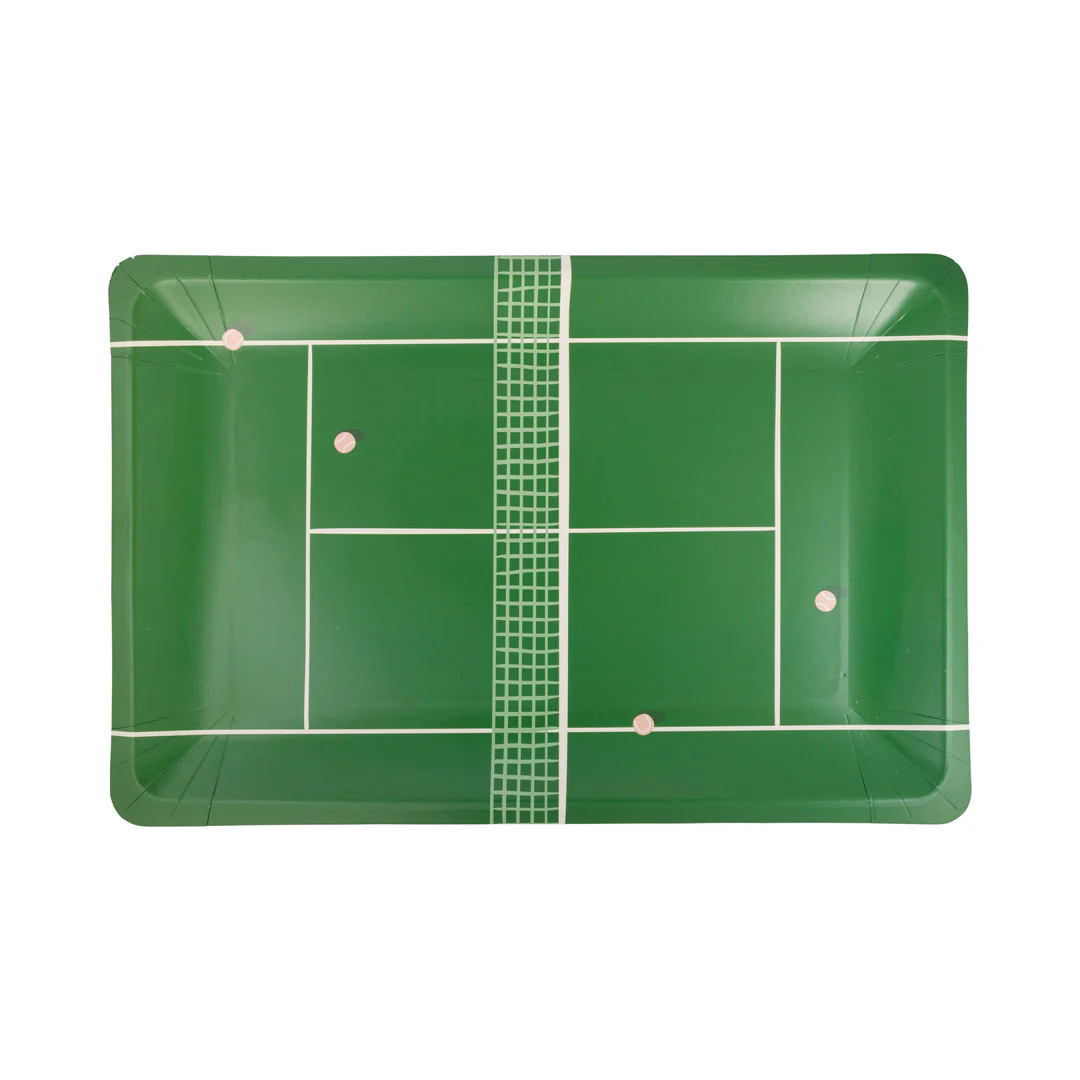 Tennis Court Paper Plate | My Mind's Eye