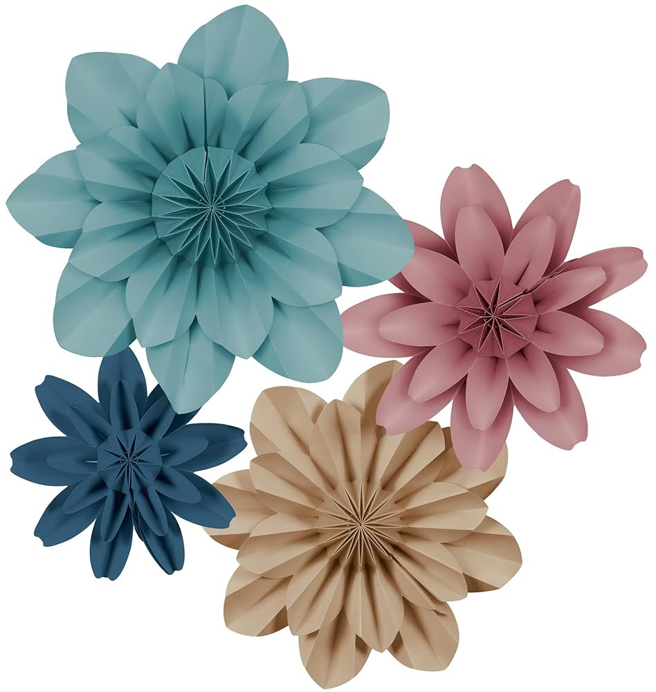 Teacher Created Resources Calming Colors Paper Flowers Premade Decorations for Party Photo Backdr... | Amazon (US)