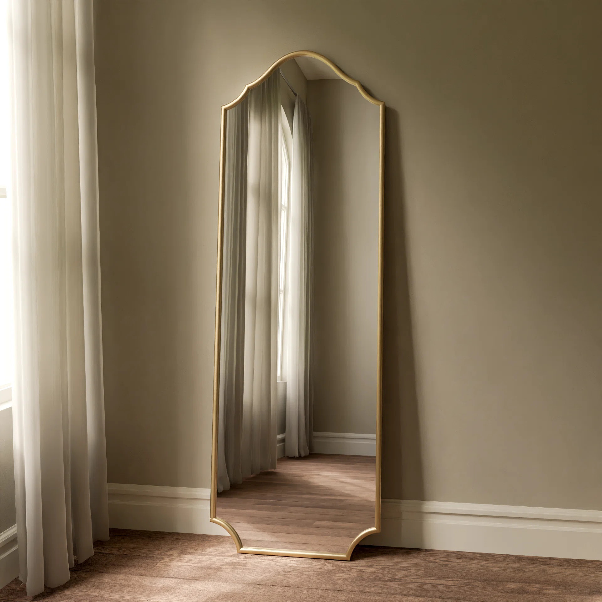 Red Barrel Studio® Lilith Metal Full Length Leaner Mirror & Reviews | Wayfair | Wayfair North America