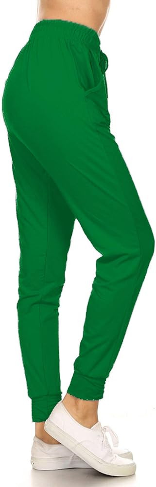 Women's Printed Solid Activewear Jogger Track Cuff Sweatpants | Amazon (US)