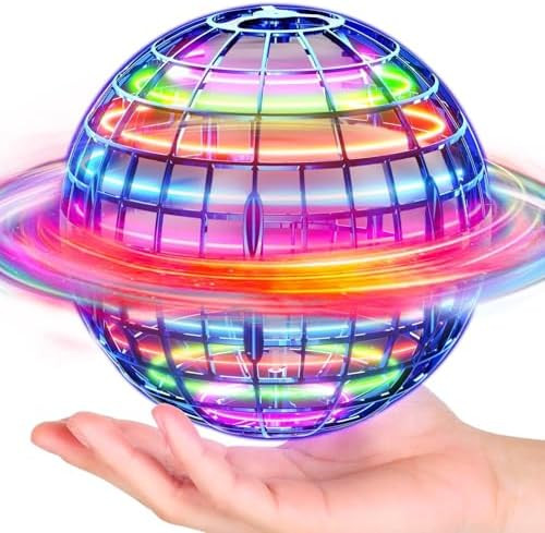 Flying Orb Ball (Blue, 2025 Upgraded) with Dazzling Lights, Magic Hover Spinner, Cool Boomerang D... | Amazon (US)