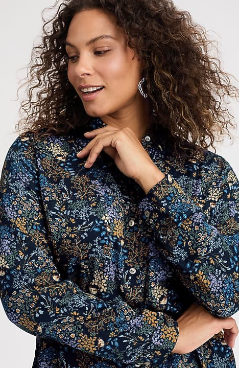 Soft-Luxe Button-Front Shirt | J. Jill