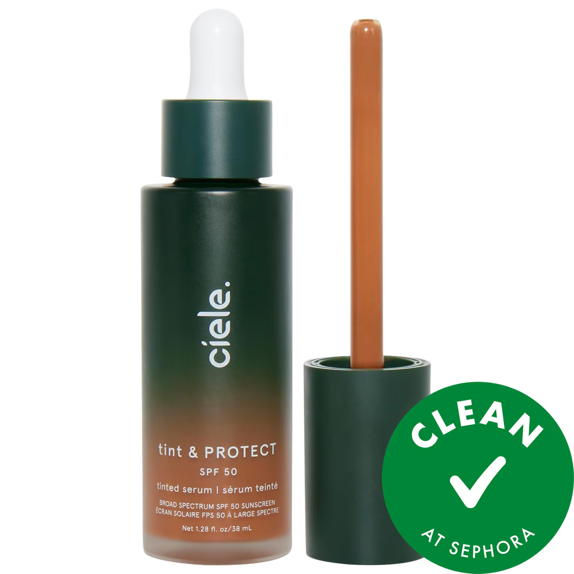 ciele tint & PROTECT medium coverage serum foundation with SPF 50+ 11 Rich 1.28 oz | Sephora (US)
