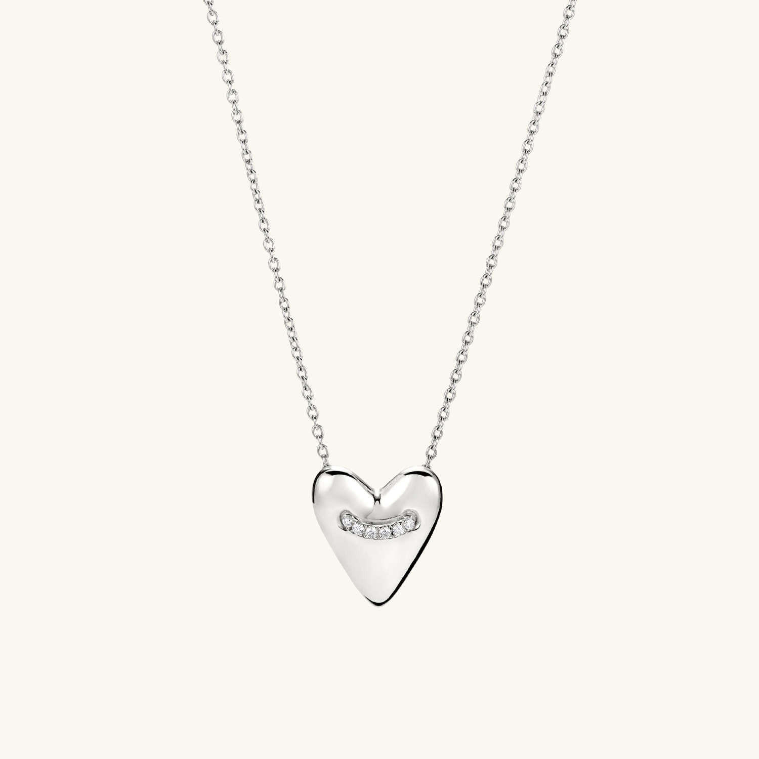 Heart Pavé Diamond Pendant Necklace  - C$900 | Mejuri (Global)