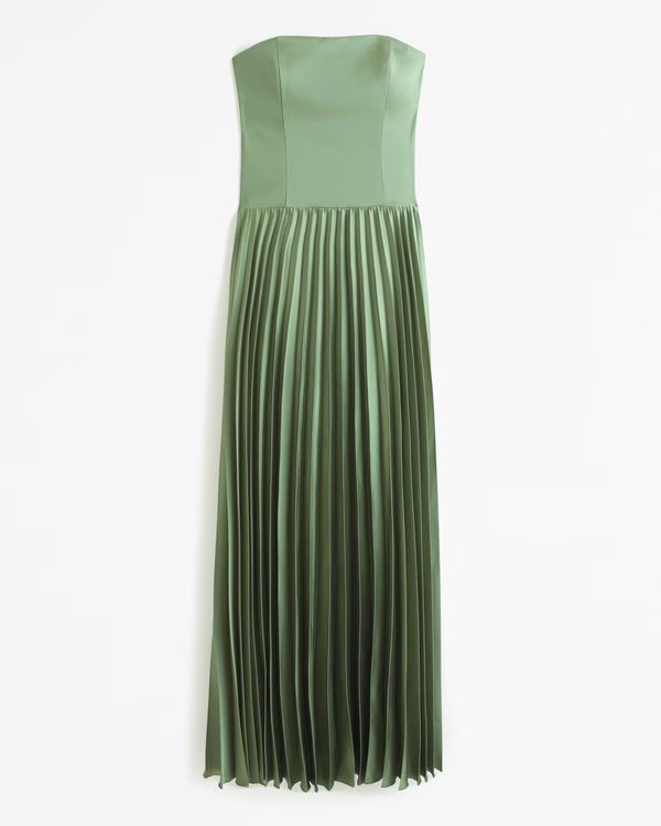 Women's The A&F Giselle Strapless Drop-Waist Gown | Women's Dresses & Jumpsuits | Abercrombie.com | Abercrombie & Fitch (US)