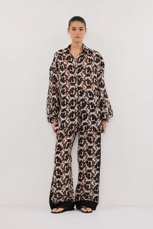 MAUI BITTER CHOC RAMIE LONG SLEEVE SHIRT | DISSH