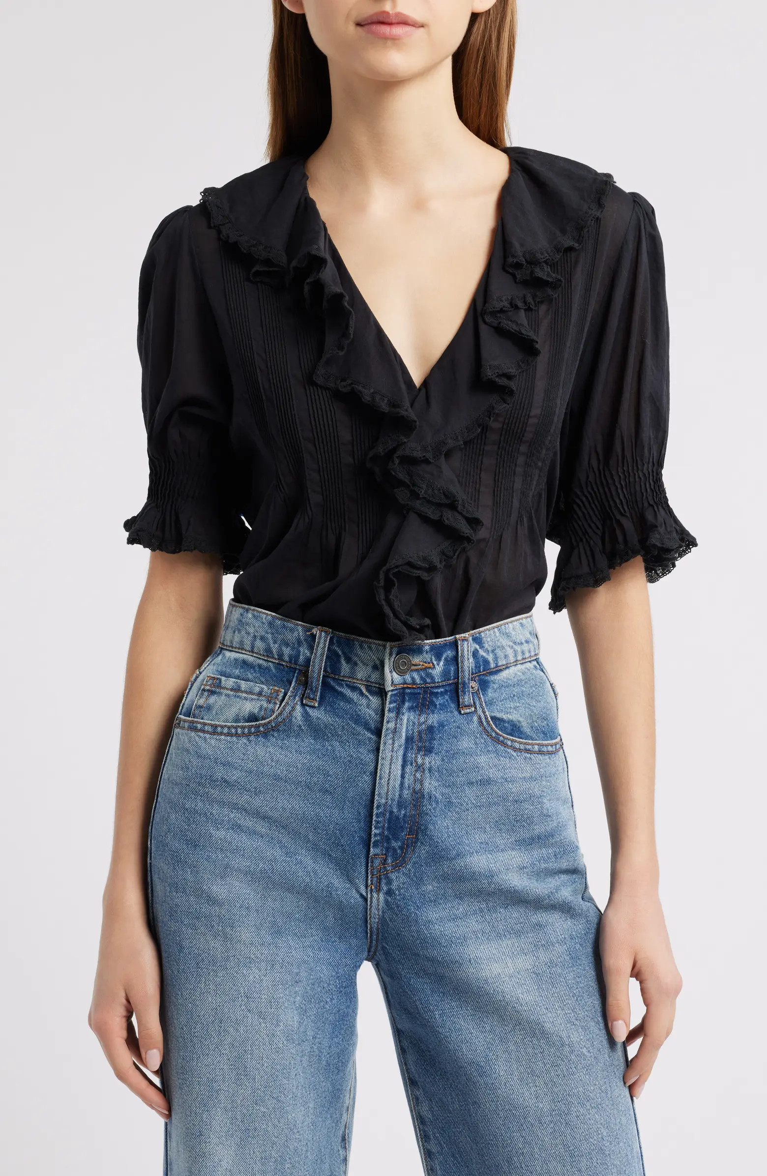 Henri Organic Cotton Voile Top | Nordstrom