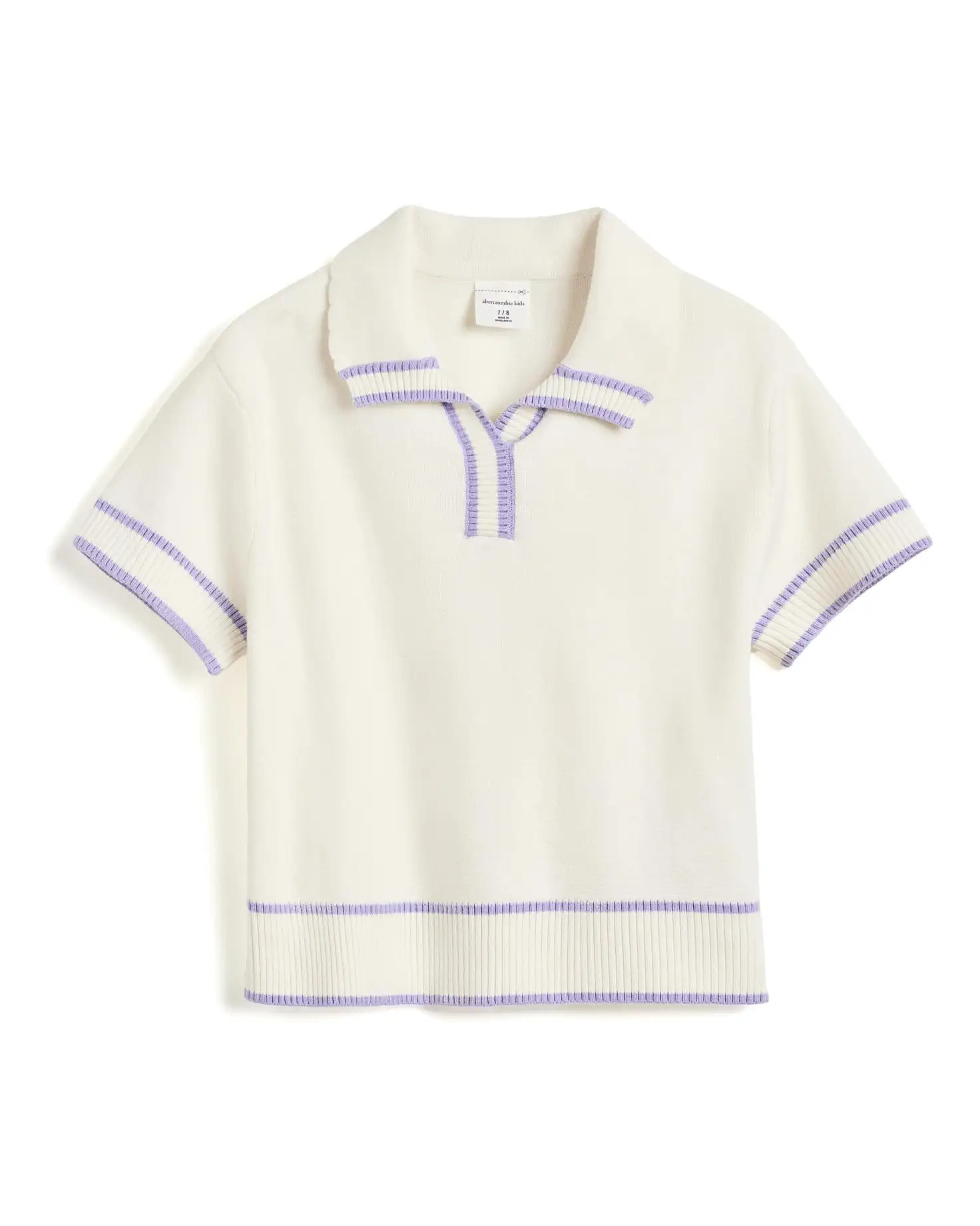 Girl's abercrombie kids Short Sleeve Collared Sweater (Big Kids) | Zappos.com