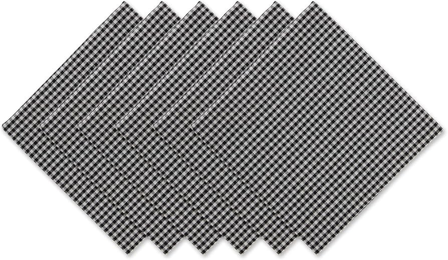 DII Bumblebee Checkered Kitchen Collection, Napkin Set, 20x20, Bee Kind Gingham, 6 Piece | Amazon (US)