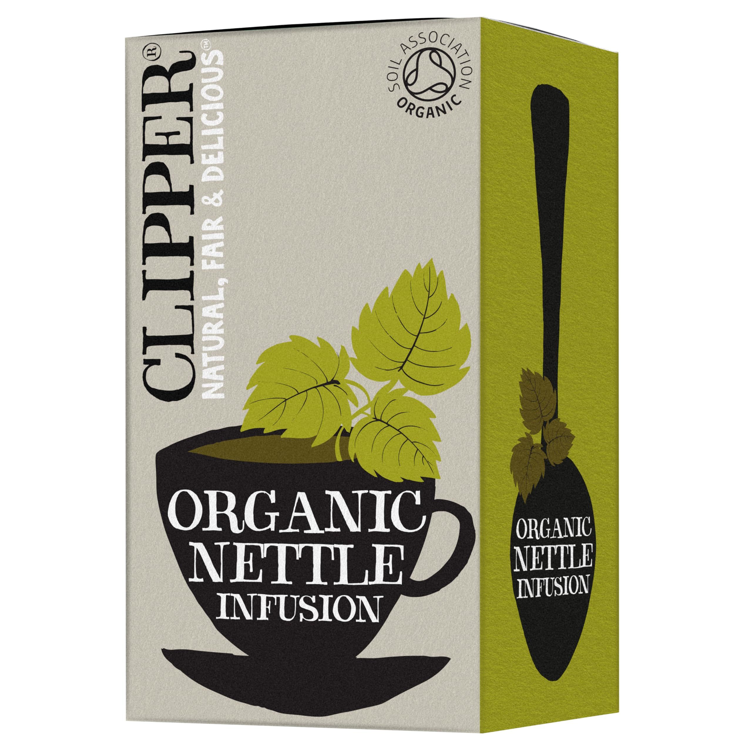 Clipper Organic Nettle Tea Bags | 120 Stinging Nettle Infusion Teabag Sachets (6x Boxes of 20) | ... | Amazon (UK)