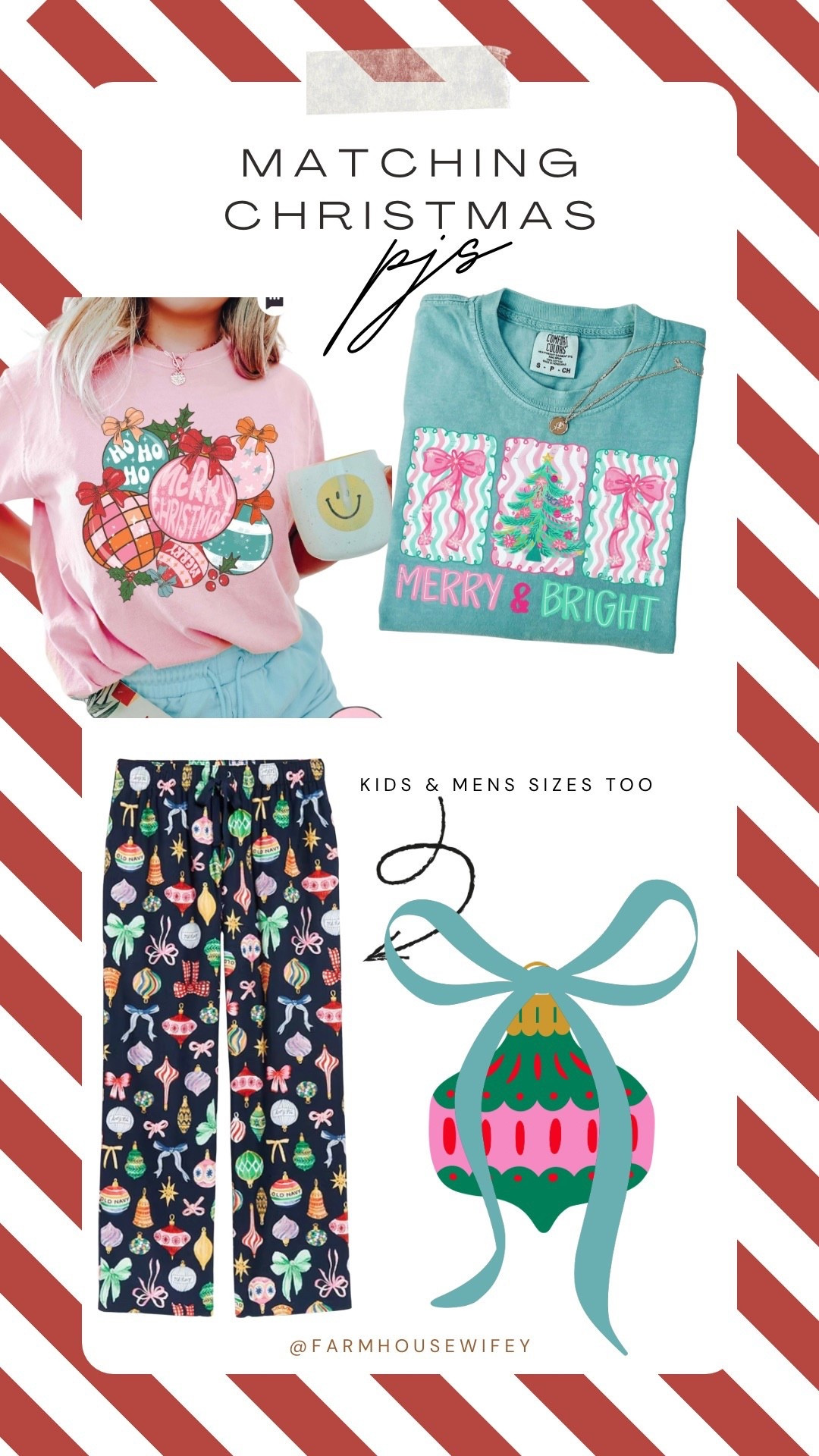 Matching Christmas pajamas for the family, work or girls night! 

#LTKFamily #LTKHoliday #LTKStyleTip