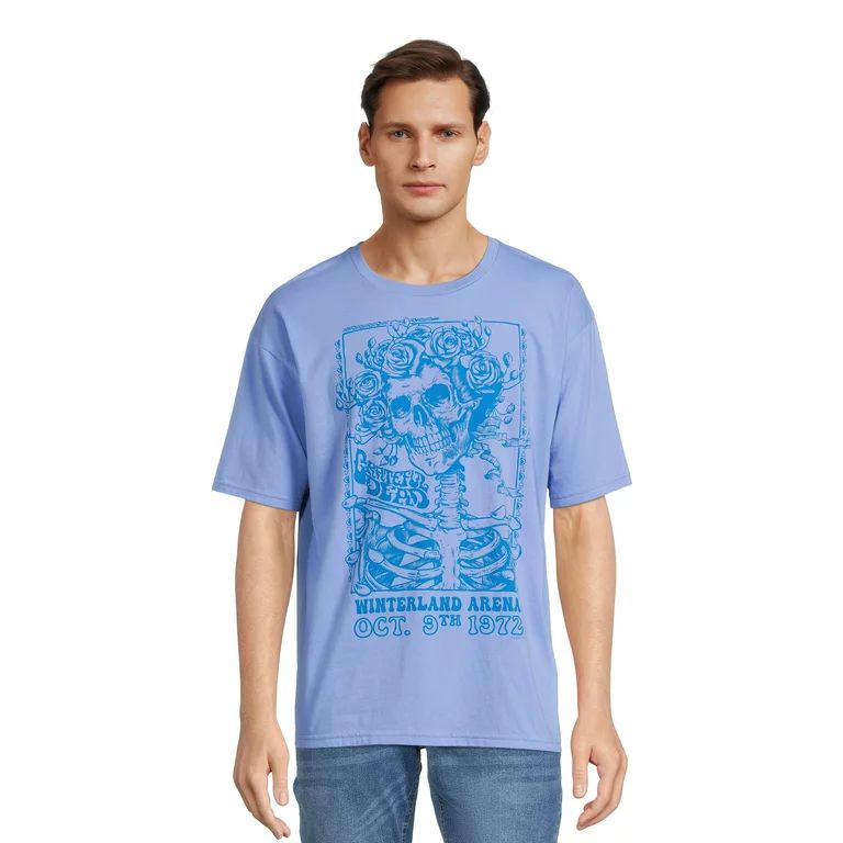 Grateful Dead Men's & Big Men's Oversize Graphic Tee, Sizes up to 3XL | Walmart (US)