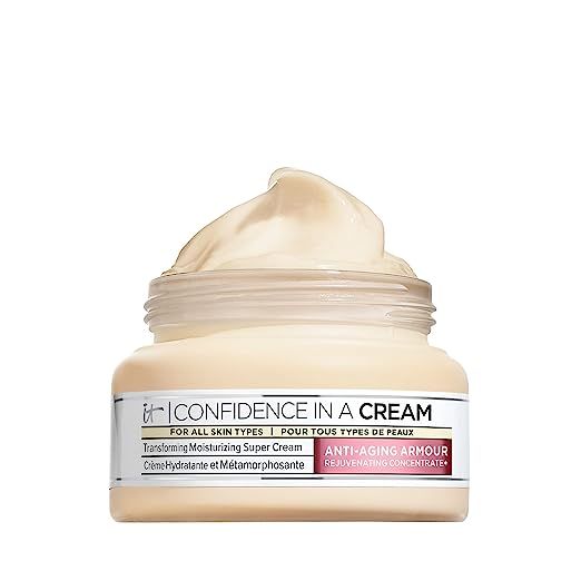 IT Cosmetics Confidence in a Cream Anti Aging Face Moisturizer – Visibly Reduces Fine Lines, Wr... | Amazon (US)