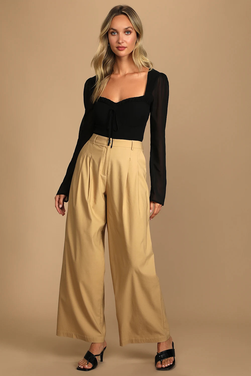 Be Your Date Black Bustier Backless Long Sleeve Bodysuit | Lulus (US)