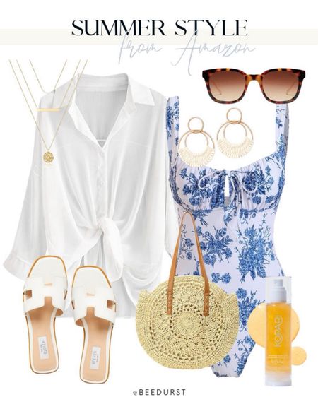 Amazon swimsuits, sandals, vacation outfit, swimwear looks for vacation, resort wear, sunglasses, spring outfit, linen pants with sandals, straw bags, affordable amazon vacation look, Miami outfit, spring beach vacation look, lake look, beach sandals, spring sandals, summer sandals, summer outfit

#LTKFindsUnder50 #LTKSwim #LTKStyleTip