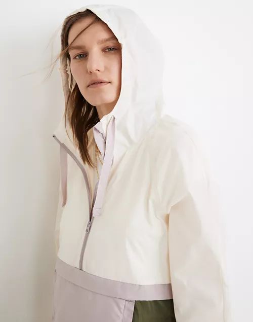 (Re)sourced Raincheck Packable Popover Raincoat in Colorblock | Madewell