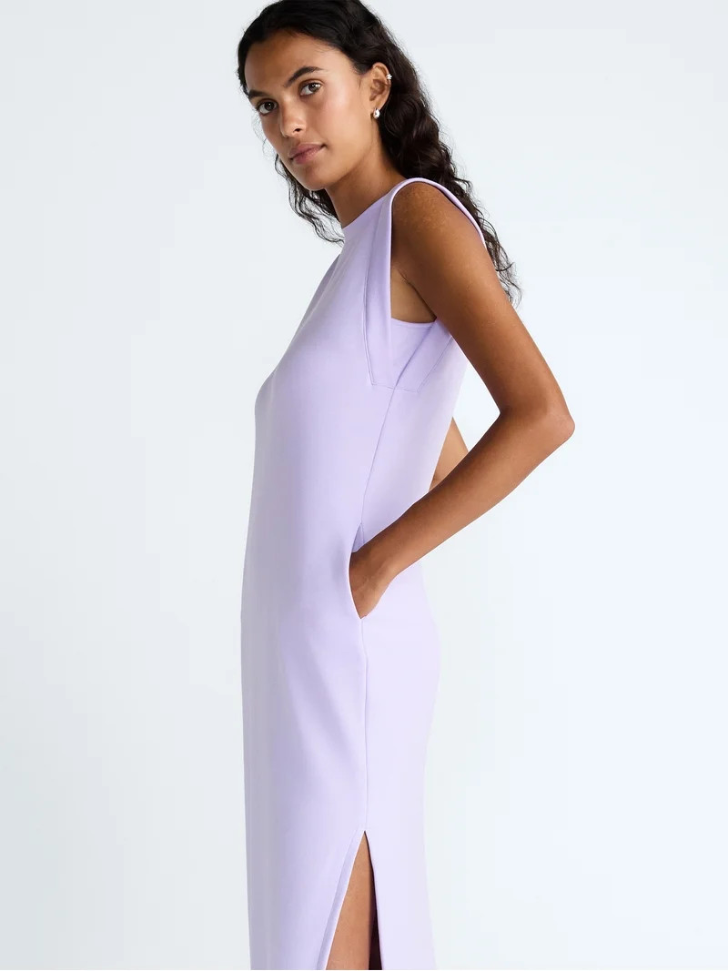 Scoop Women's and Women's Plus Scubaknit Sleeveless Maxi Dress, Sizes XS-4X - Walmart.com | Walmart (US)